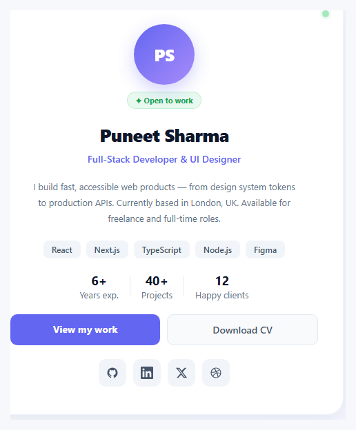 Portfolio Hero