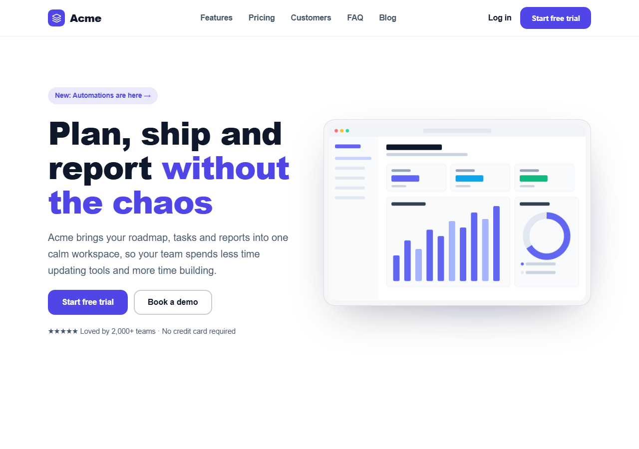 SaaS Landing Page Template