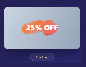 Screenshot of the Scratch Card Reveal snippet rendered live