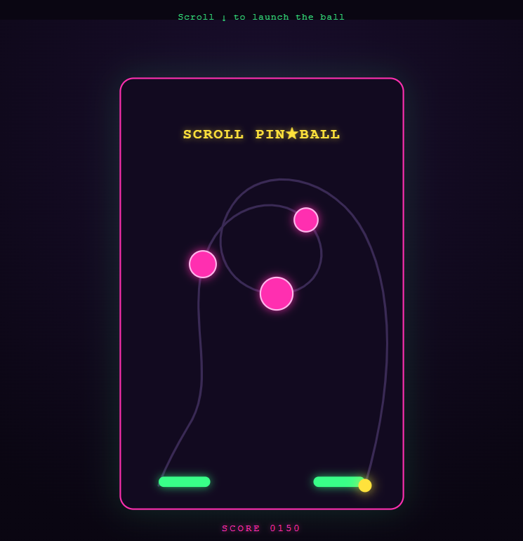 Scroll Pinball Flipper Launch