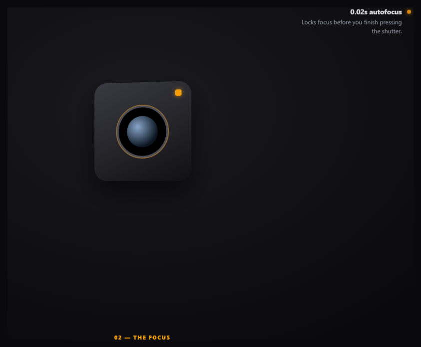 Screenshot of the Scroll Product Launch Story snippet rendered live