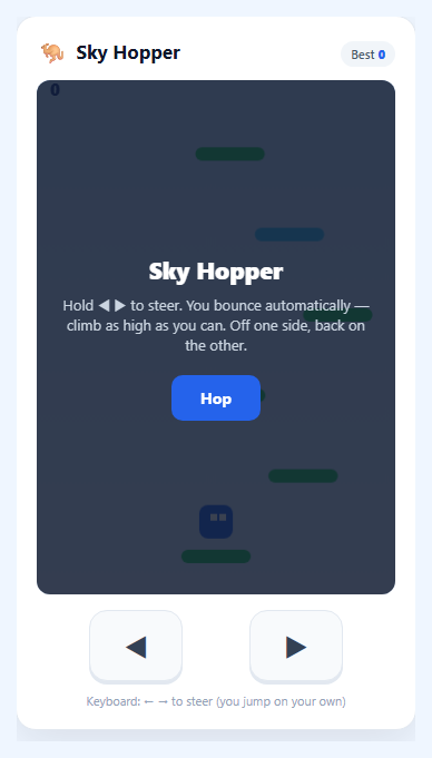 Sky Hopper Game