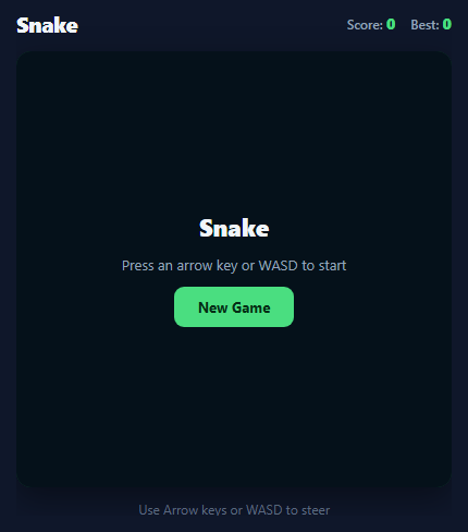 Classic Snake Game