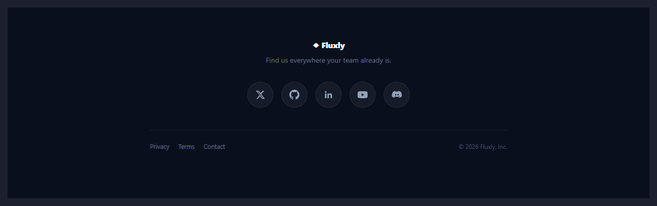 Social Magnet Footer