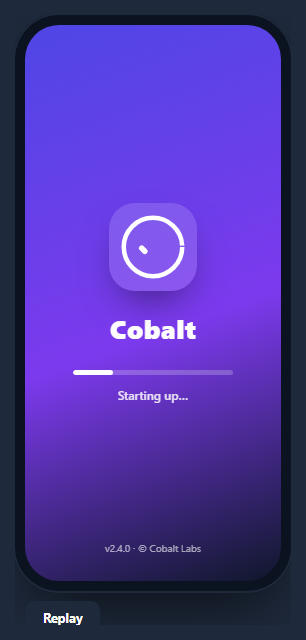Screenshot of the App Splash Screen snippet rendered live