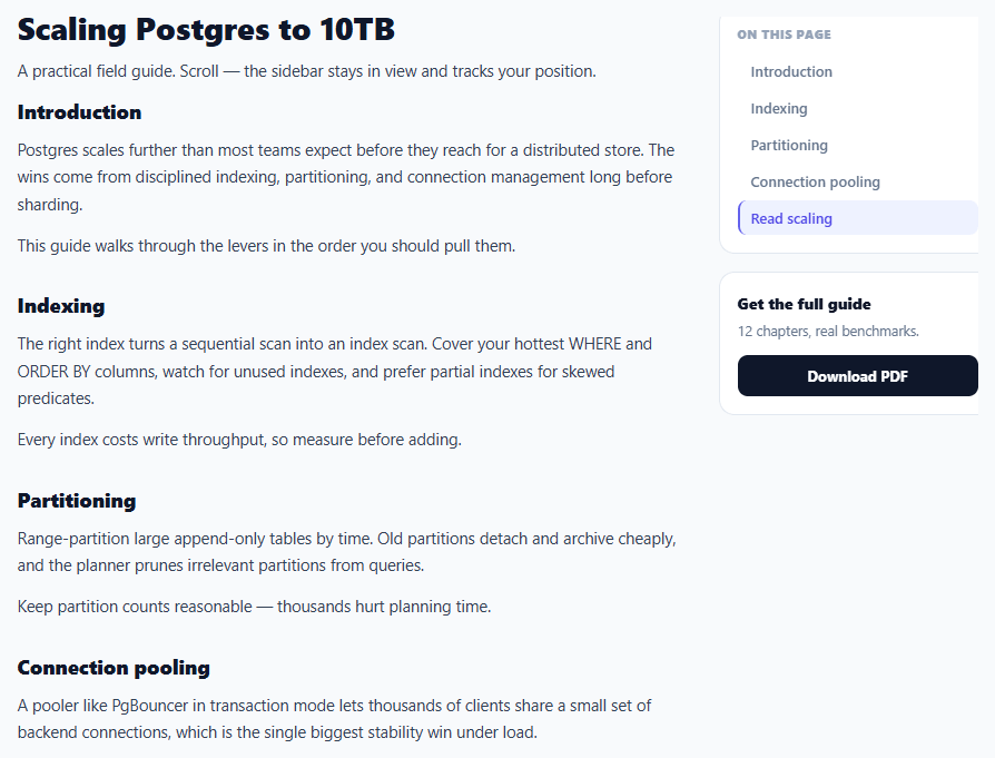 Sticky Sidebar