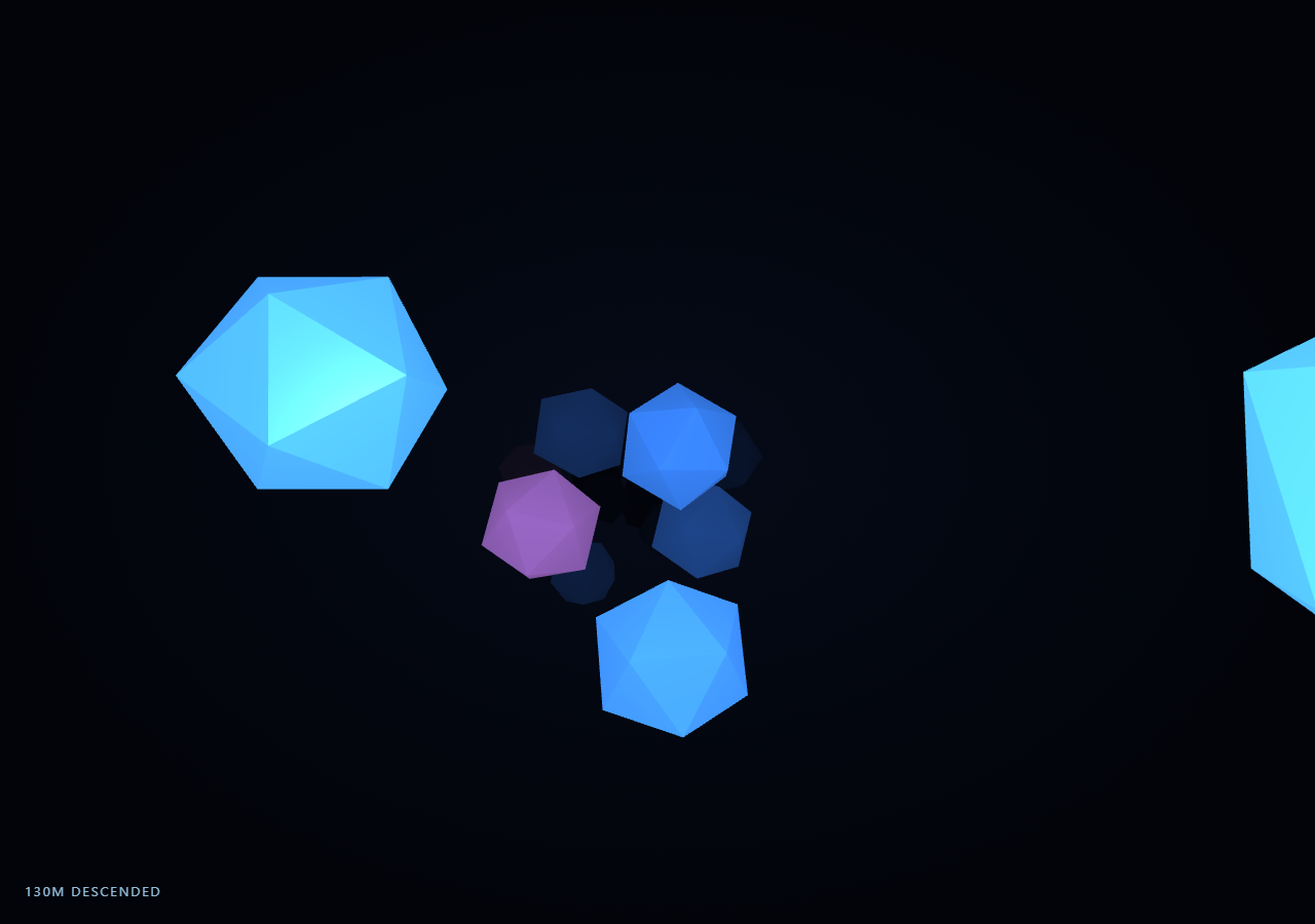 Three.js Scroll Crystal Cave Descent