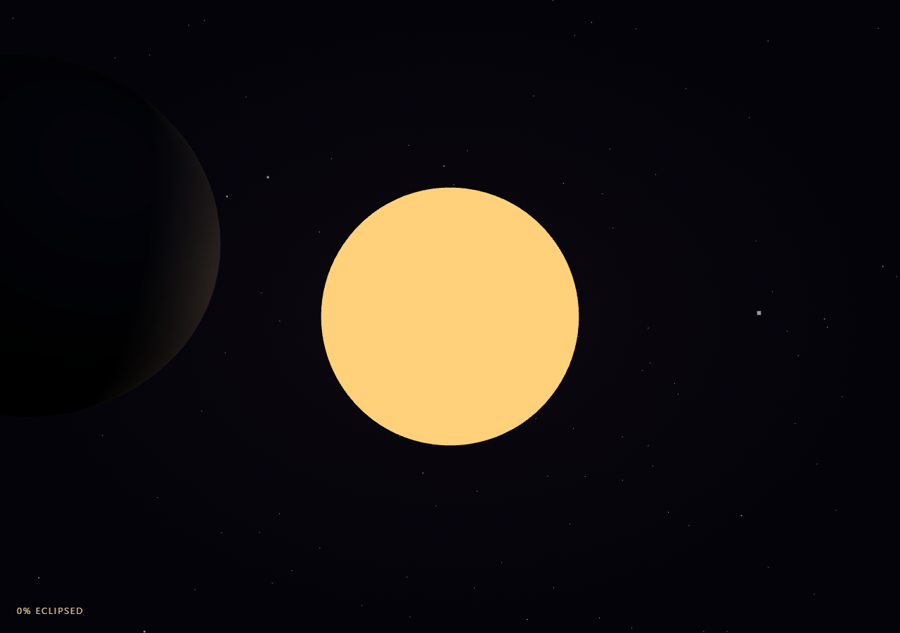 Three.js Scroll Solar Eclipse Transit