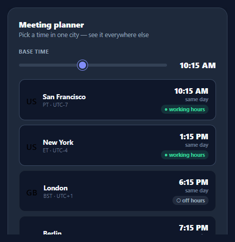 Timezone Converter