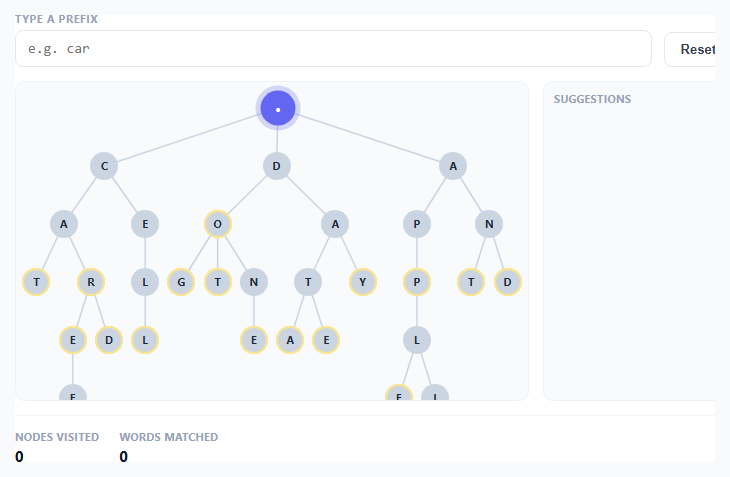 Trie Autocomplete Visualizer