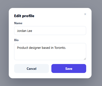 Unsaved Changes Guard — Confirm Before Closing a Dirty Modal