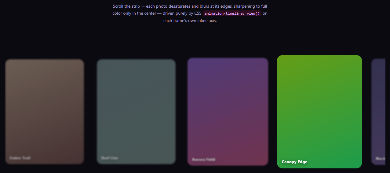 Screenshot of the Saturation Gallery (view-timeline) snippet rendered live