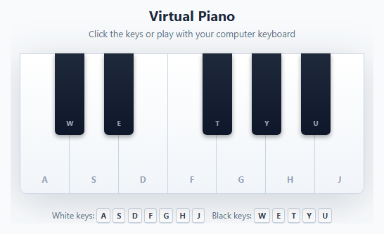 Virtual Piano Keyboard