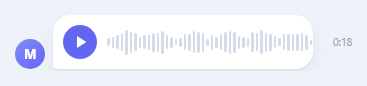 Voice Message Bubble