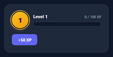XP Level-Up Progress Bar