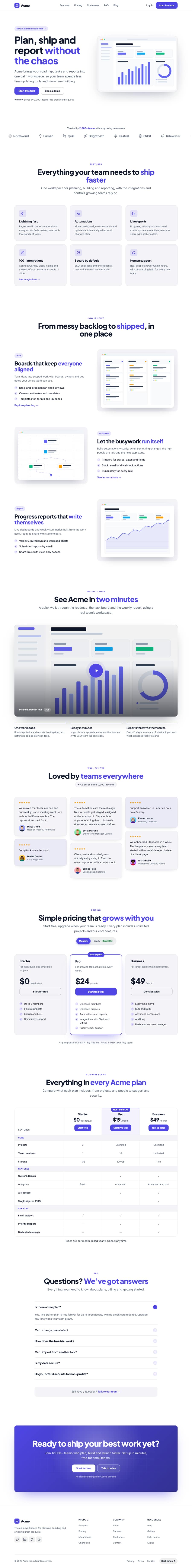 SaaS Landing Page