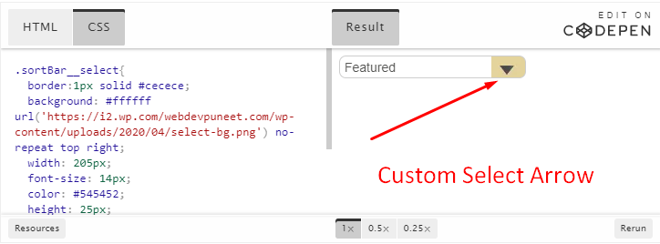 Download Custom Select Arrow Using Background Image Html Css Webdevpuneet PSD Mockup Templates