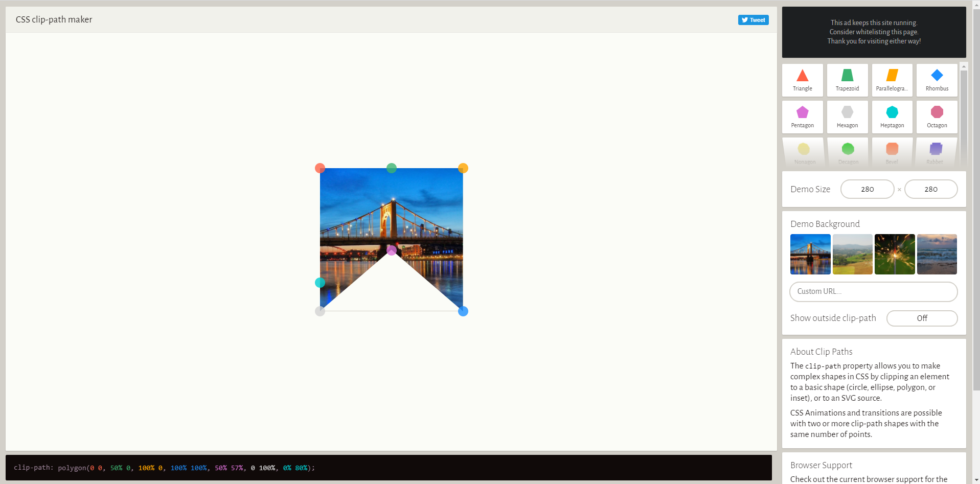 css clip path maker online