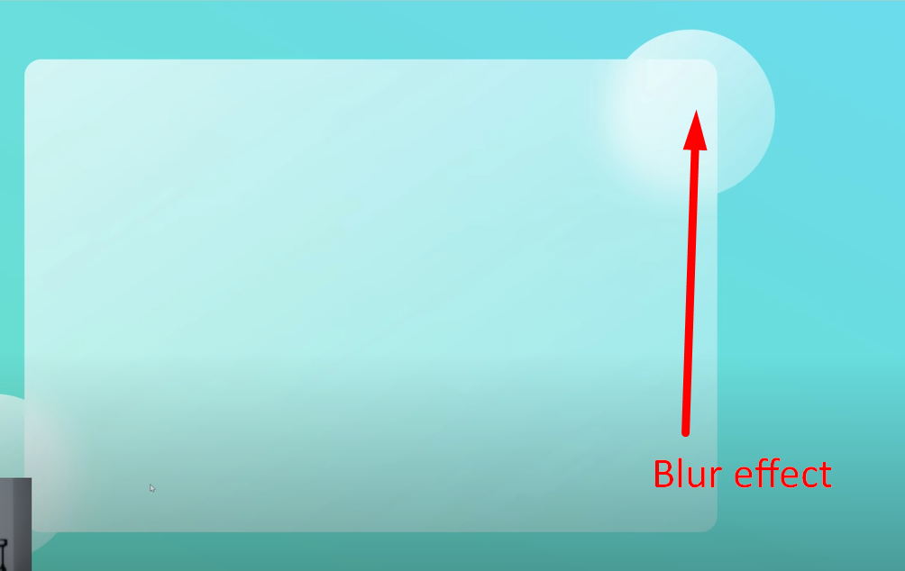 Creating a blur effect using CSS backdropfilter property 