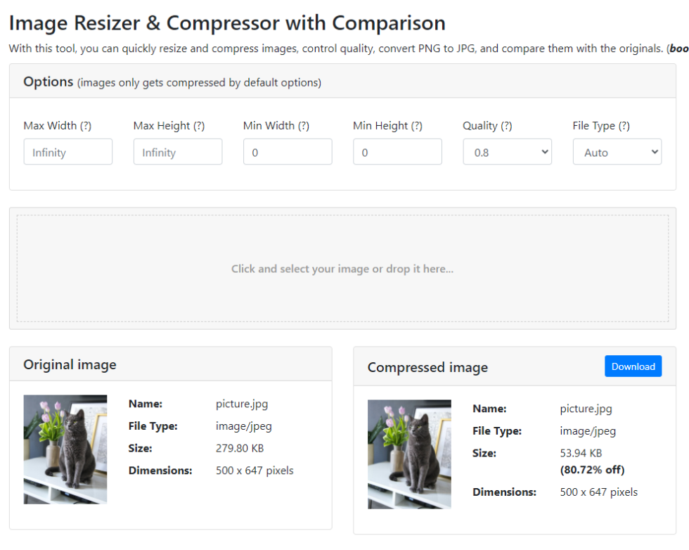 online image resizer and compressor