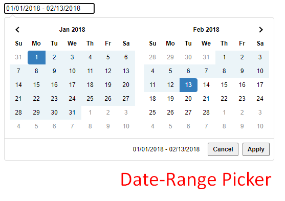 Date Range Picker - A JavaScript component for choosing date ranges ...